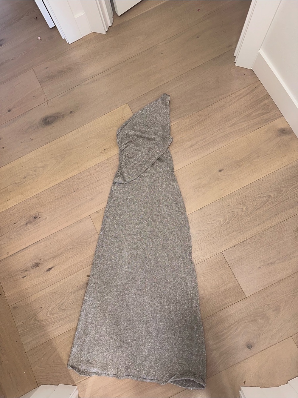 Meshki Silver Halter Maxi Dress - Picture 4 of 4